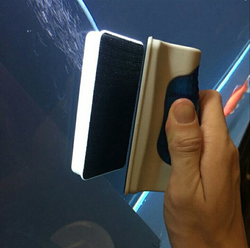 2017 New Magnetic Aquarium Fish Tank Glass Algae Scraper Cleaner Magnetic Brush Aquarium Tank Fish Aquarium Tools Floating Brush