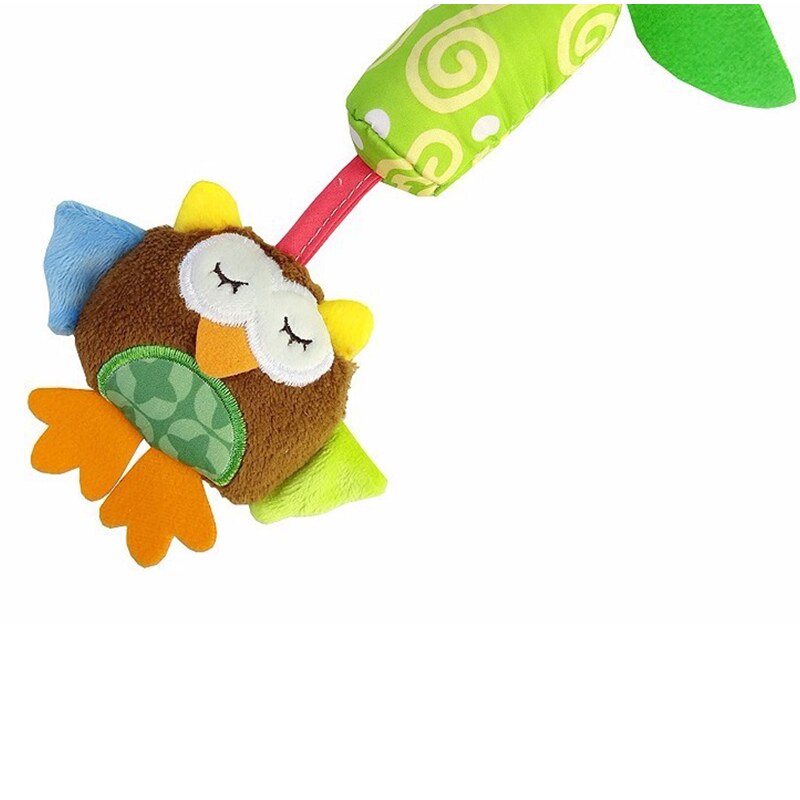 Infant Baby Cotton Rattle hand Bell Toy Animals Plush Development Gifts Toys Mobile Baby Bed Chimes Rattles Bell 40% off