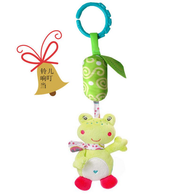 Infant Baby Cotton Rattle hand Bell Toy Animals Plush Development Gifts Toys Mobile Baby Bed Chimes Rattles Bell 40% off