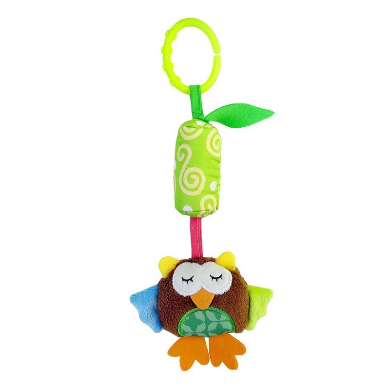 Infant Baby Cotton Rattle hand Bell Toy Animals Plush Development Gifts Toys Mobile Baby Bed Chimes Rattles Bell 40% off