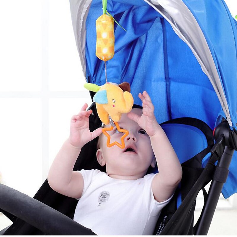 Infant Baby Cotton Rattle hand Bell Toy Animals Plush Development Gifts Toys Mobile Baby Bed Chimes Rattles Bell 40% off