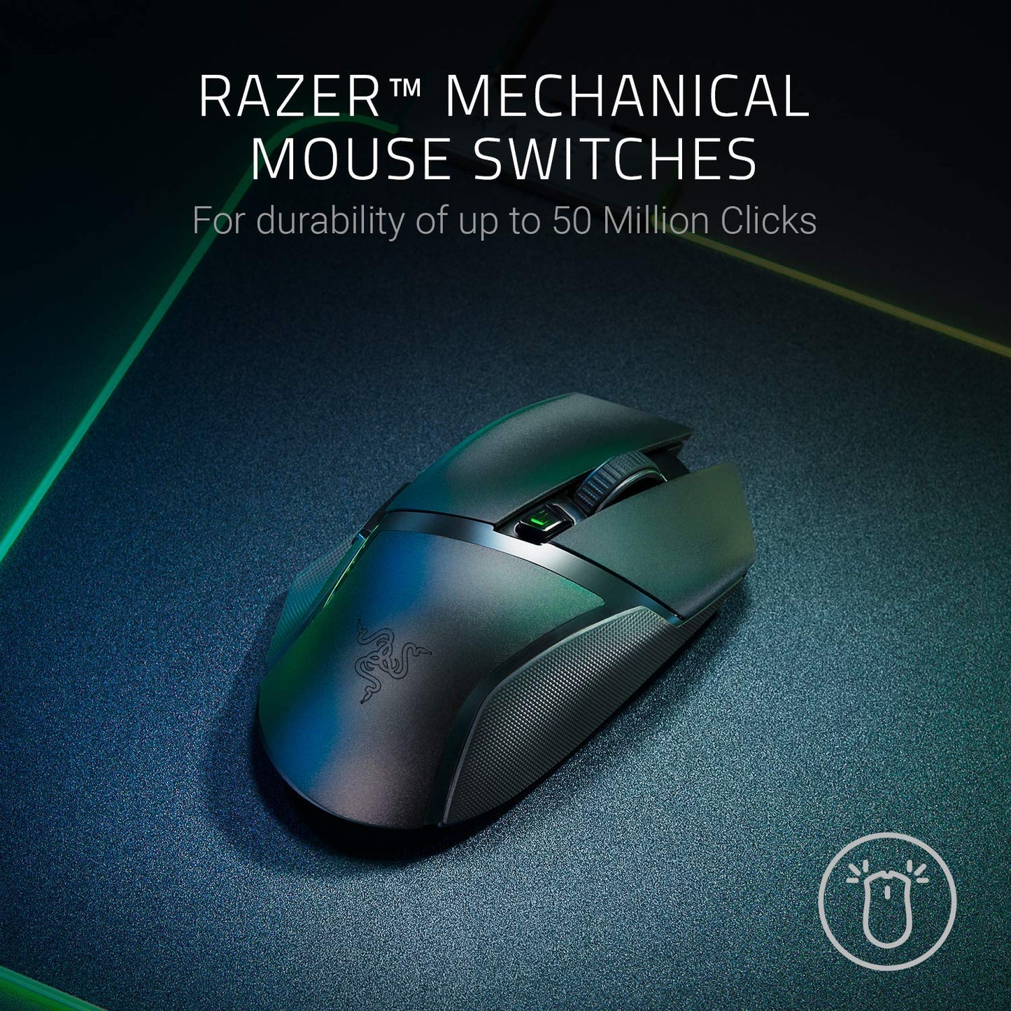 Razer Basilisk X Hyperspeed Wireless Gaming Mouse: Bluetooth & Wireless Compatible 16000DPI DPI Optical Sensor