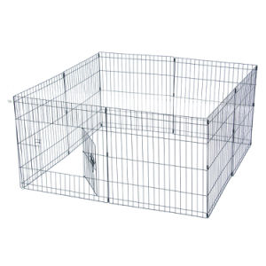 24"  30'' Tall Wire Fence Pet Dog Cat Folding Exercise Yard 8 Panel Metal Play Pen