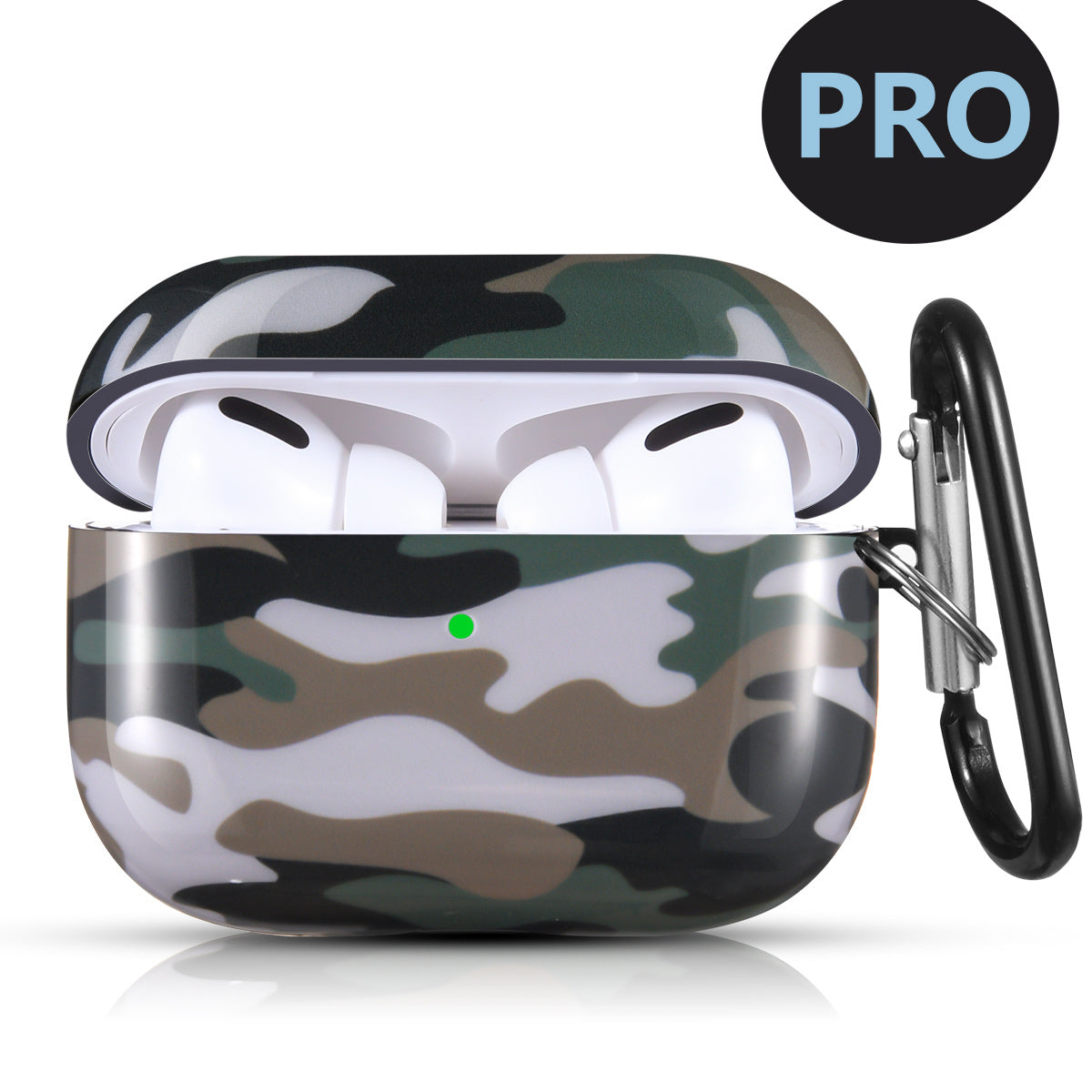 Airpods Pro Case Cover with Sunflower Skin,OLEBAND Cute Hard Protective Shockproof Accessory with Keychain for Men Women and Girls,Compatible for Apple Airpods Pro 3 Charging Case Front LED Visible