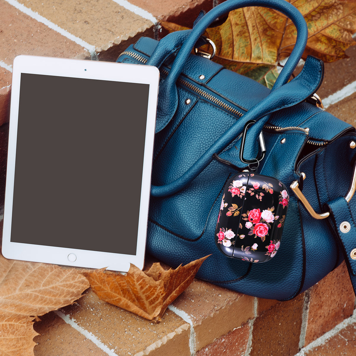 Airpods Pro Case Cover with Sunflower Skin,OLEBAND Cute Hard Protective Shockproof Accessory with Keychain for Men Women and Girls,Compatible for Apple Airpods Pro 3 Charging Case Front LED Visible