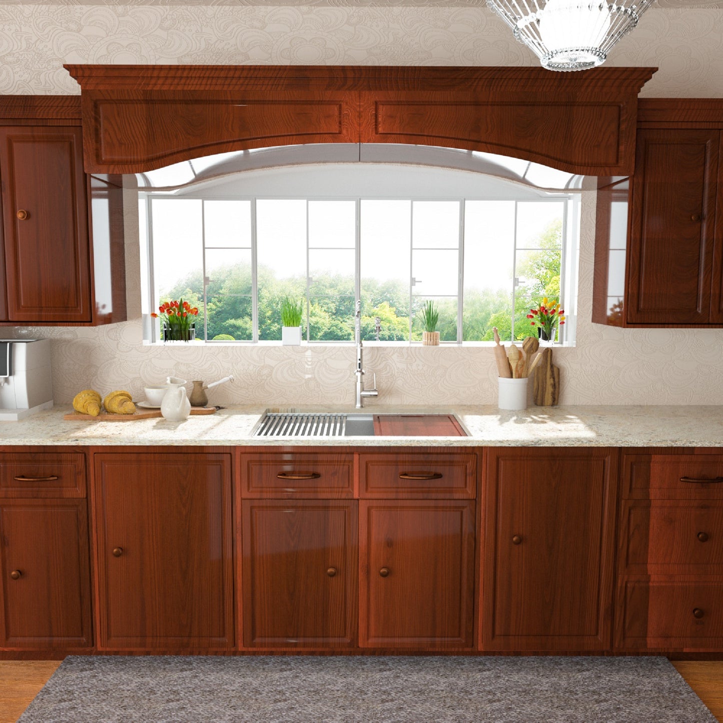 Lordear Undermount  Stainless Steel Kitchen Sink Ledge Workstation Deep Single Bowl 16 Gauge Kitchen Sink Basin