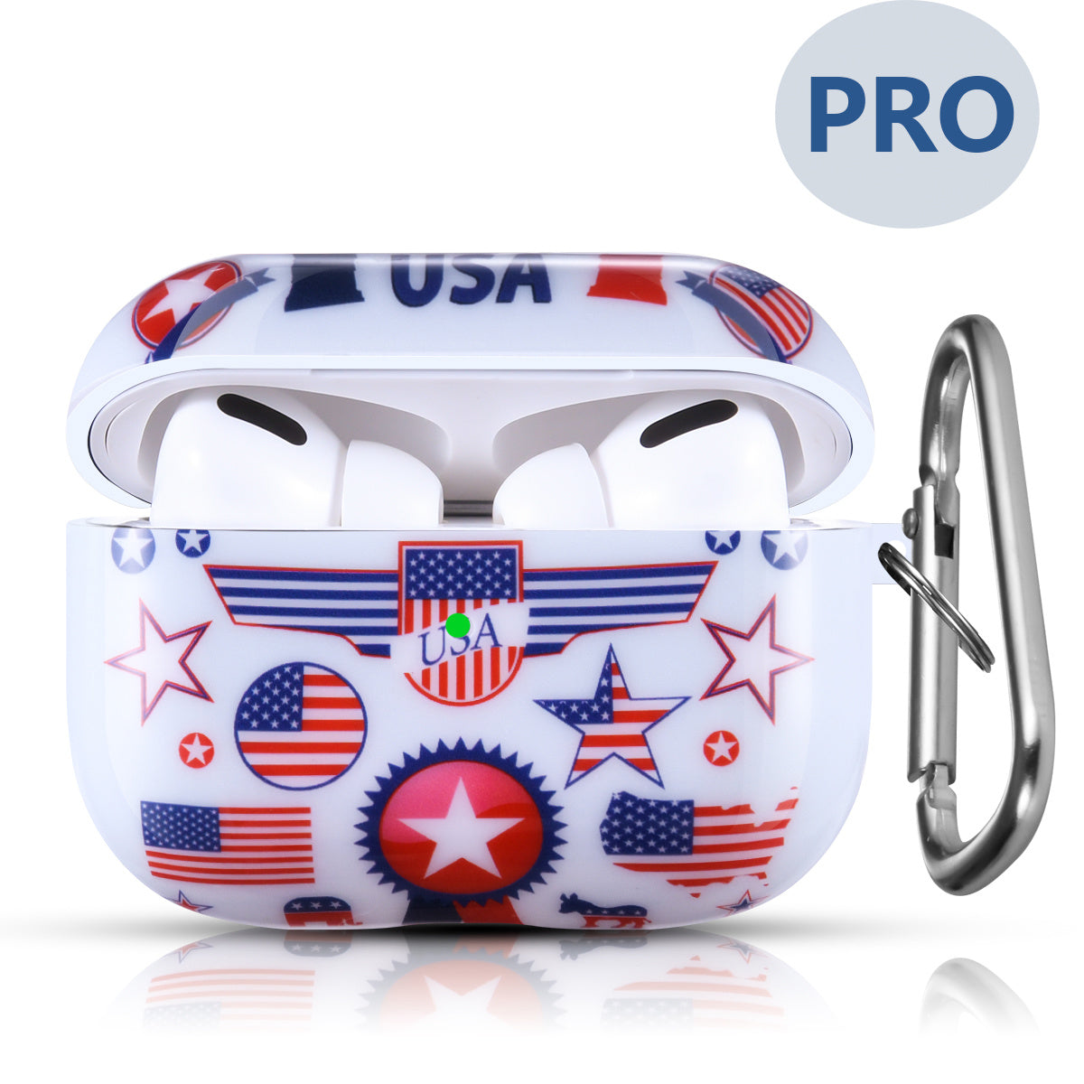 Airpods Pro Case Cover with Sunflower Skin,OLEBAND Cute Hard Protective Shockproof Accessory with Keychain for Men Women and Girls,Compatible for Apple Airpods Pro 3 Charging Case Front LED Visible