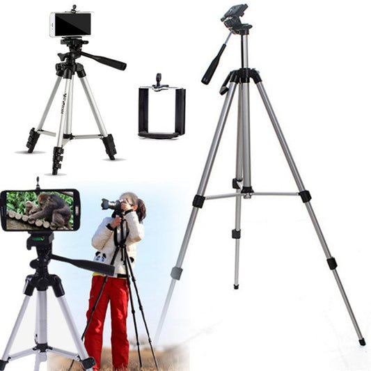 Free shipping Flexible Portable Aluminum Tripod Stand With Bag For Canon Nikon DSLR Camera New YJ