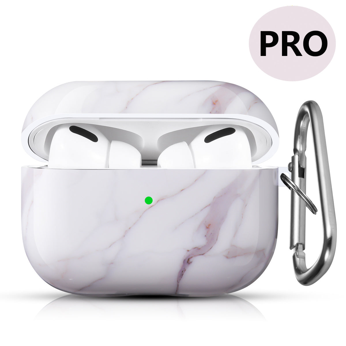 Airpods Pro Case Cover with Sunflower Skin,OLEBAND Cute Hard Protective Shockproof Accessory with Keychain for Men Women and Girls,Compatible for Apple Airpods Pro 3 Charging Case Front LED Visible