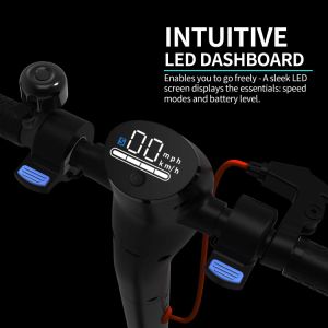 Electric Scooter - 350W Motor 8.5" Solid Tires Step Fold, Adult Electric Scooter for Commute and Travel