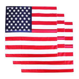 3Pcs Outdoor Cycling Mask Bandana Flag Design Anti Dust Head Wrap Face Cover