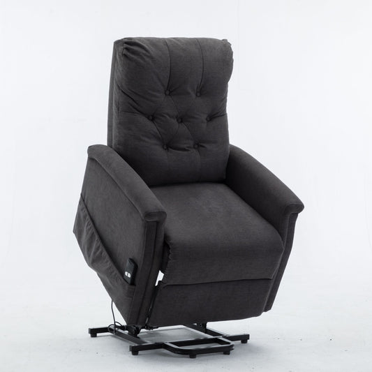 Power Lift Recliner Chair Comfortable Fabric Lifting Recliner for Elderly Single Modern Sofa Chair for Living Room&Bedroom--Support Pickup