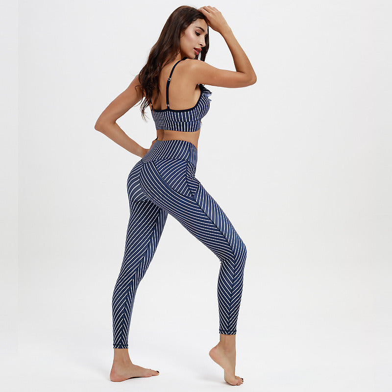 Women Yoga Wear Sports Bra Leggings Tank Top Active Suit Set