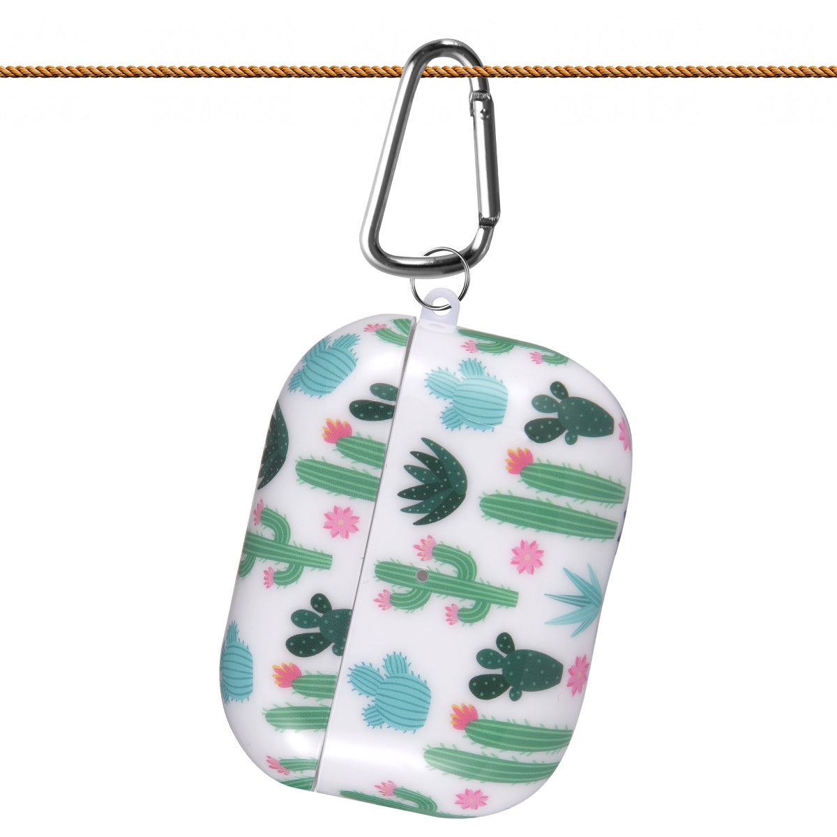 Airpods Pro Case Cover with Sunflower Skin,OLEBAND Cute Hard Protective Shockproof Accessory with Keychain for Men Women and Girls,Compatible for Apple Airpods Pro 3 Charging Case Front LED Visible