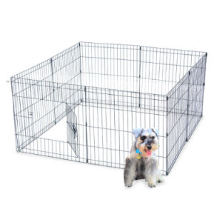 24"  30'' Tall Wire Fence Pet Dog Cat Folding Exercise Yard 8 Panel Metal Play Pen