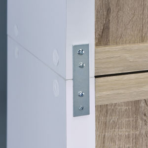 DIY Two Tone 3-grid Storage Shelf