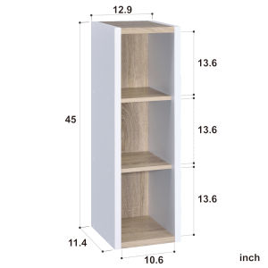 DIY Two Tone 3-grid Storage Shelf