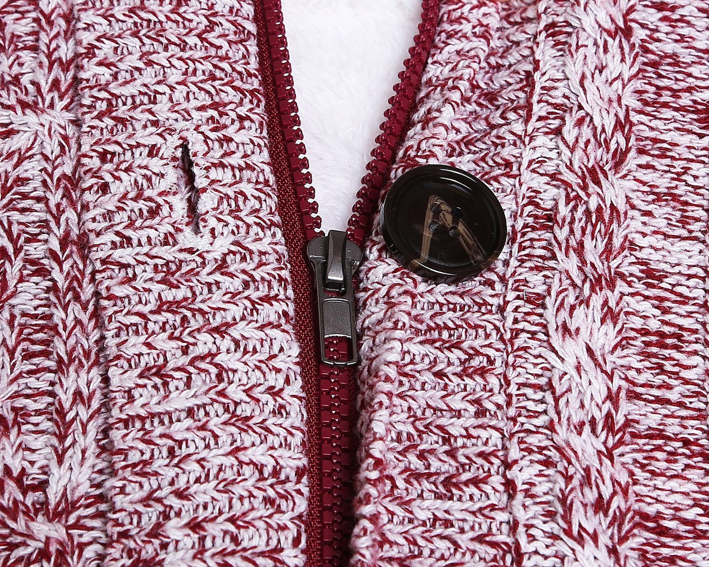 Women Hooded Knit Cardigans Button Cable Sweater Coat