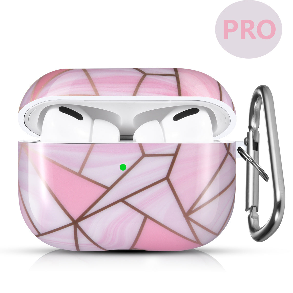 Airpods Pro Case Cover with Sunflower Skin,OLEBAND Cute Hard Protective Shockproof Accessory with Keychain for Men Women and Girls,Compatible for Apple Airpods Pro 3 Charging Case Front LED Visible