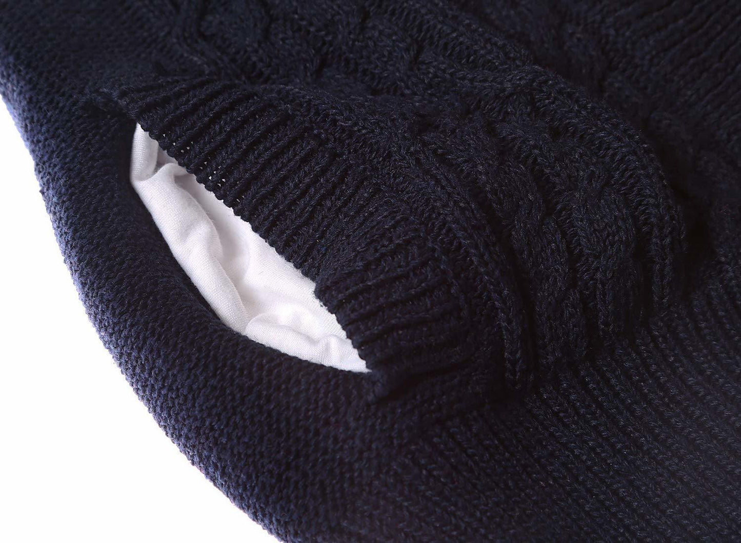 Women Hooded Knit Cardigans Button Cable Sweater Coat