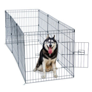 24"  30'' Tall Wire Fence Pet Dog Cat Folding Exercise Yard 8 Panel Metal Play Pen