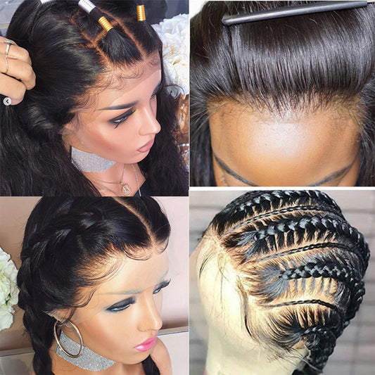 Brazilian Body Wave Lace Front Wig 150% Denisty Brazilian Lace Front Human Hair Wig Pre Plucked Hairline with Baby Hair Natural Color