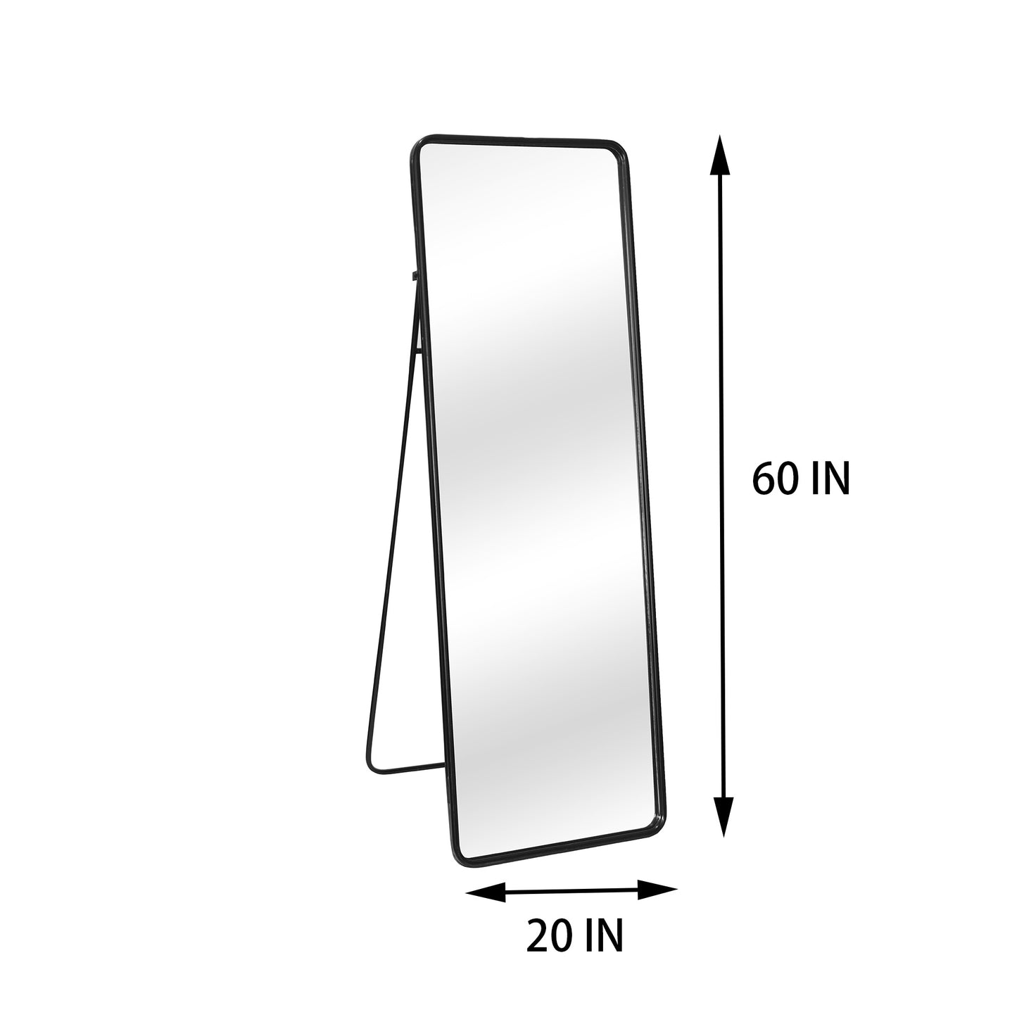 Full Length Mirror Standing Hanging Leaning, Brown Dressing Mirror for Wall Decor 60 Inch