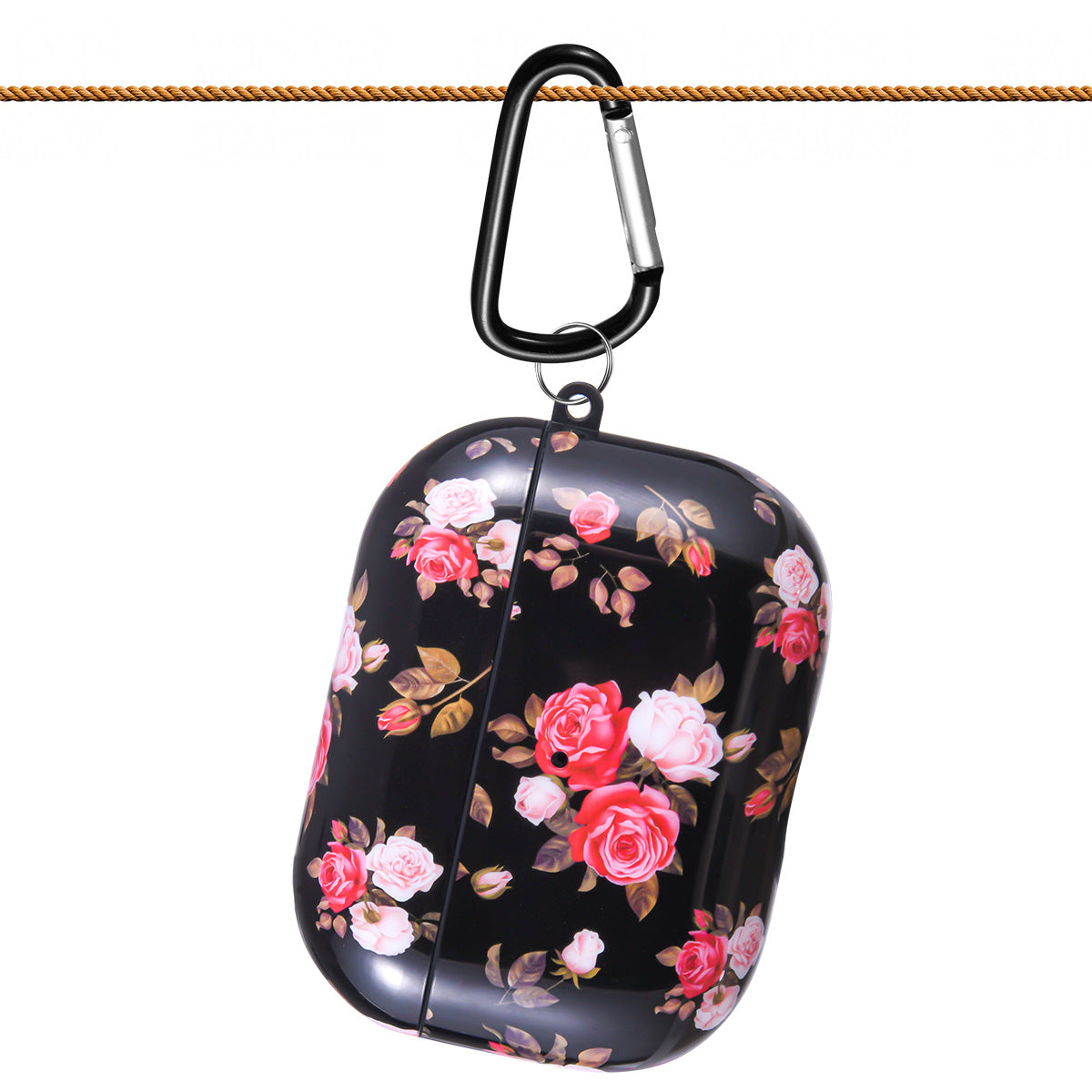 Airpods Pro Case Cover with Sunflower Skin,OLEBAND Cute Hard Protective Shockproof Accessory with Keychain for Men Women and Girls,Compatible for Apple Airpods Pro 3 Charging Case Front LED Visible