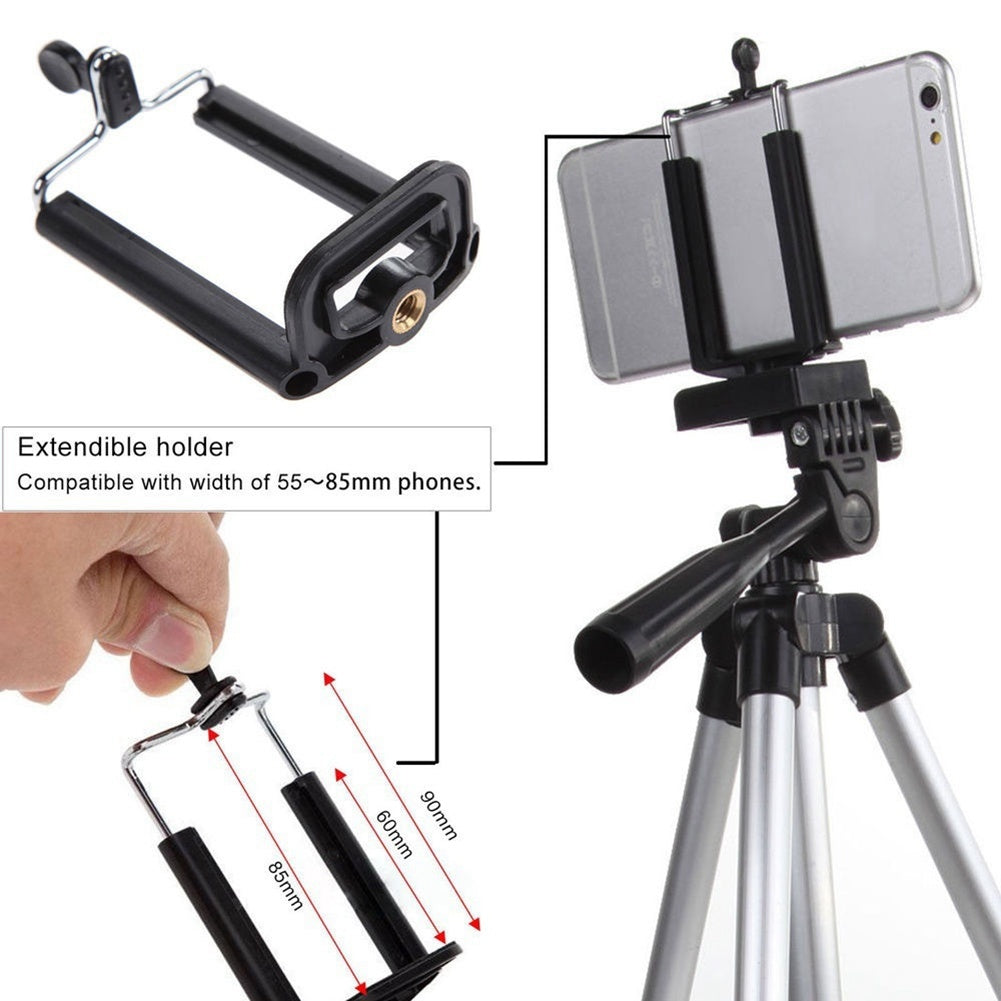 Free shipping Flexible Portable Aluminum Tripod Stand With Bag For Canon Nikon DSLR Camera New YJ
