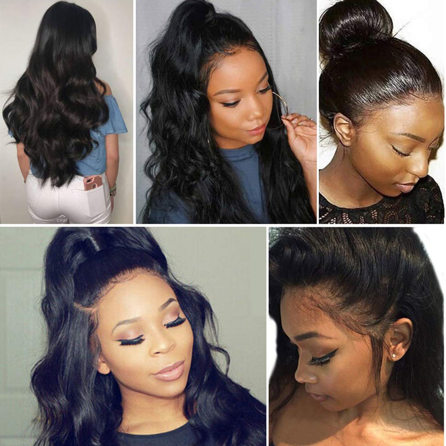 Brazilian Body Wave Lace Front Wig 150% Denisty Brazilian Lace Front Human Hair Wig Pre Plucked Hairline with Baby Hair Natural Color