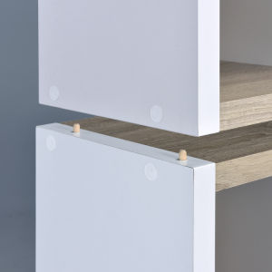 DIY Two Tone 3-grid Storage Shelf