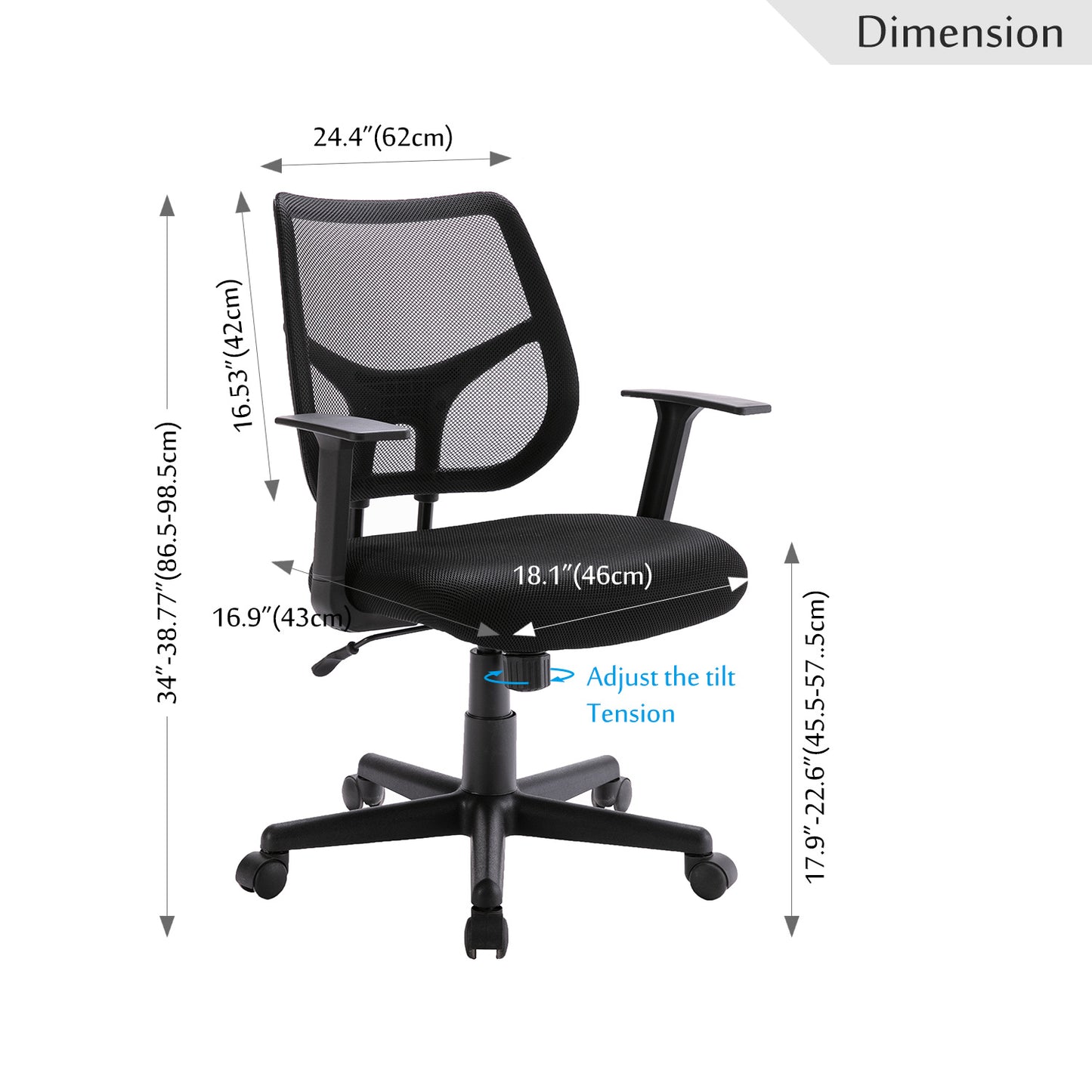 Ergonomic office chair mesh computer chair