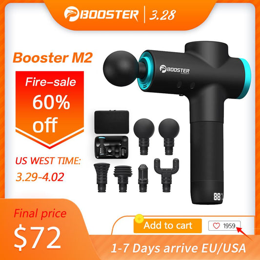 BOOSTER M2 Muscle Massage Gun AI-Hit Neck Muscle Massager Pain Therapy for Body Massage Relaxation Pain Relief