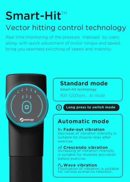 BOOSTER M2 Muscle Massage Gun AI-Hit Neck Muscle Massager Pain Therapy for Body Massage Relaxation Pain Relief