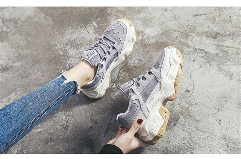 Smile Circle Women Sneakers Breathable Shoes 2019 spring new Flat Platform shoes girl Thick bottom Outdoor Ladies shoes