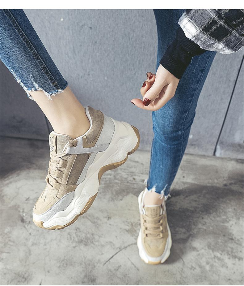 Smile Circle Women Sneakers Breathable Shoes 2019 spring new Flat Platform shoes girl Thick bottom Outdoor Ladies shoes