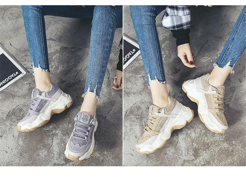 Smile Circle Women Sneakers Breathable Shoes 2019 spring new Flat Platform shoes girl Thick bottom Outdoor Ladies shoes