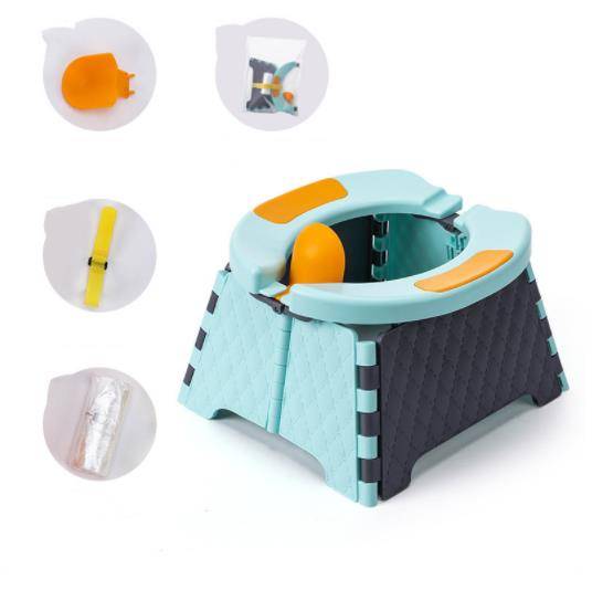 Baby Potty Training Seat Kids Toddler Outdoor Portable Folding Toilet Urinal Pot