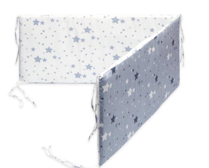 Baby Nursery Nordic Stars Design Baby Bed Thicken Bumper One-piece Crib Around Cushion Cot Protector Pillows Newborns Room Decor