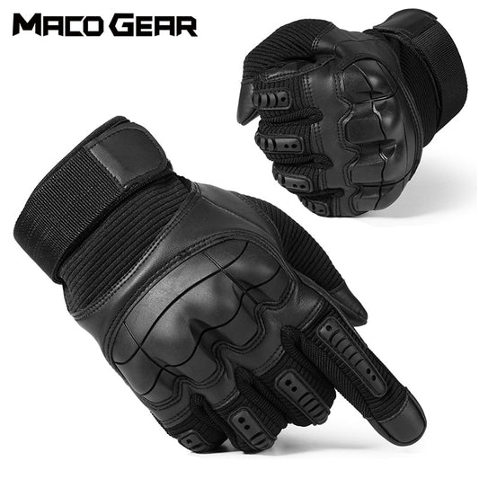 Touch Screen Hard Knuckle Tactical Gloves PU Leather Army Military Combat Airsoft Outdoor Sport Cycling Paintball Hunting Swat